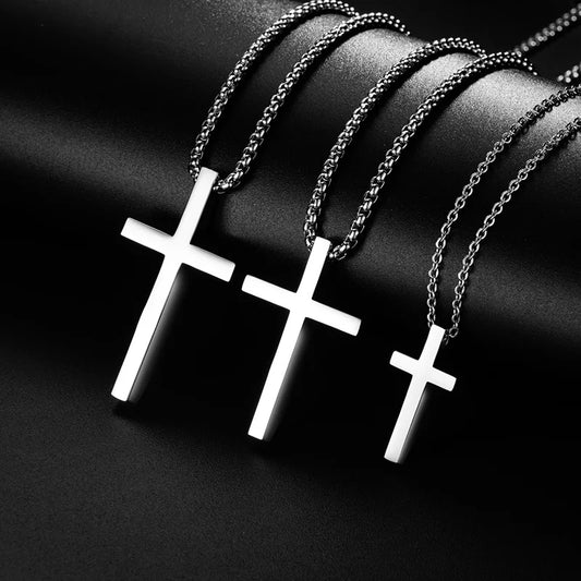 New Stainless Steel Cross Necklace