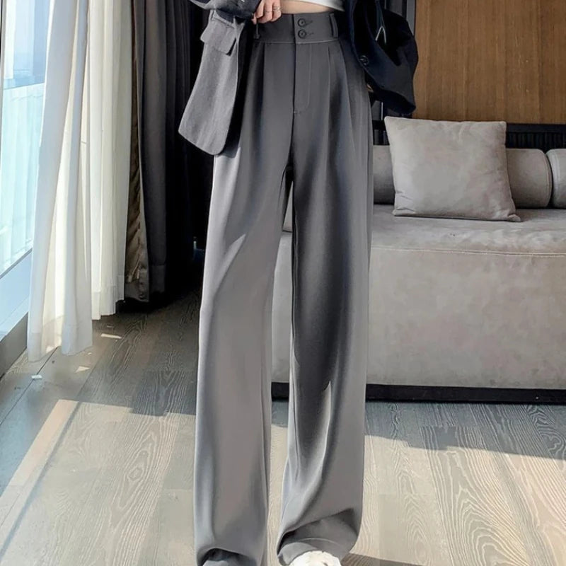 Wide Leg Office Pants