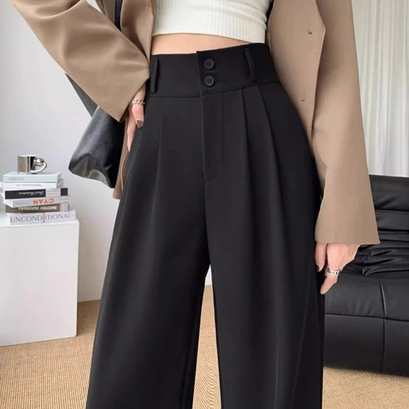 Wide Leg Office Pants