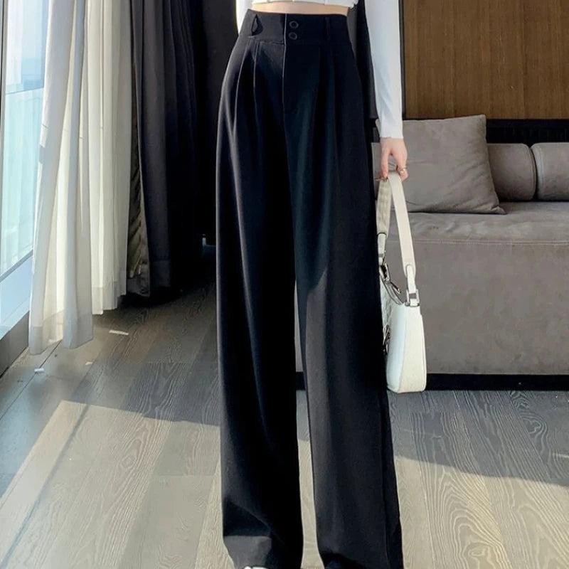 Wide Leg Office Pants